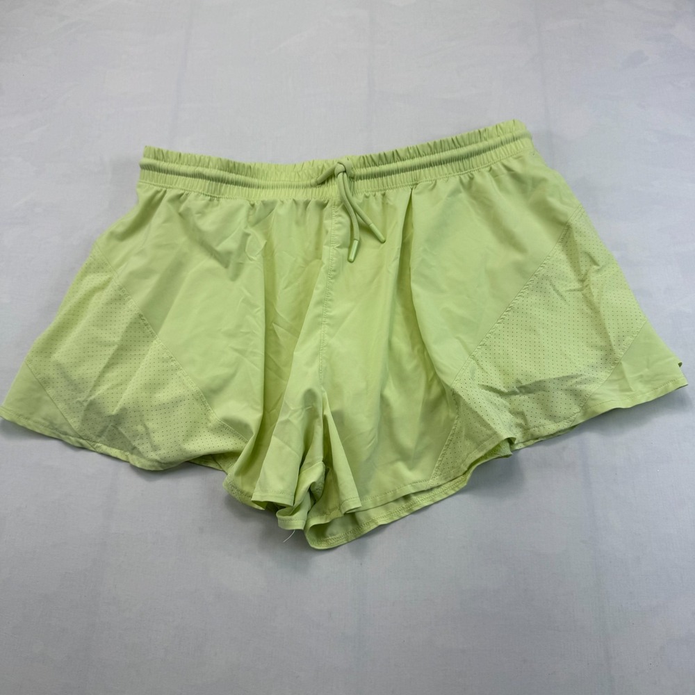Mondetta Athletic Running Shorts Womens Large Green Performance Luxury Stretch